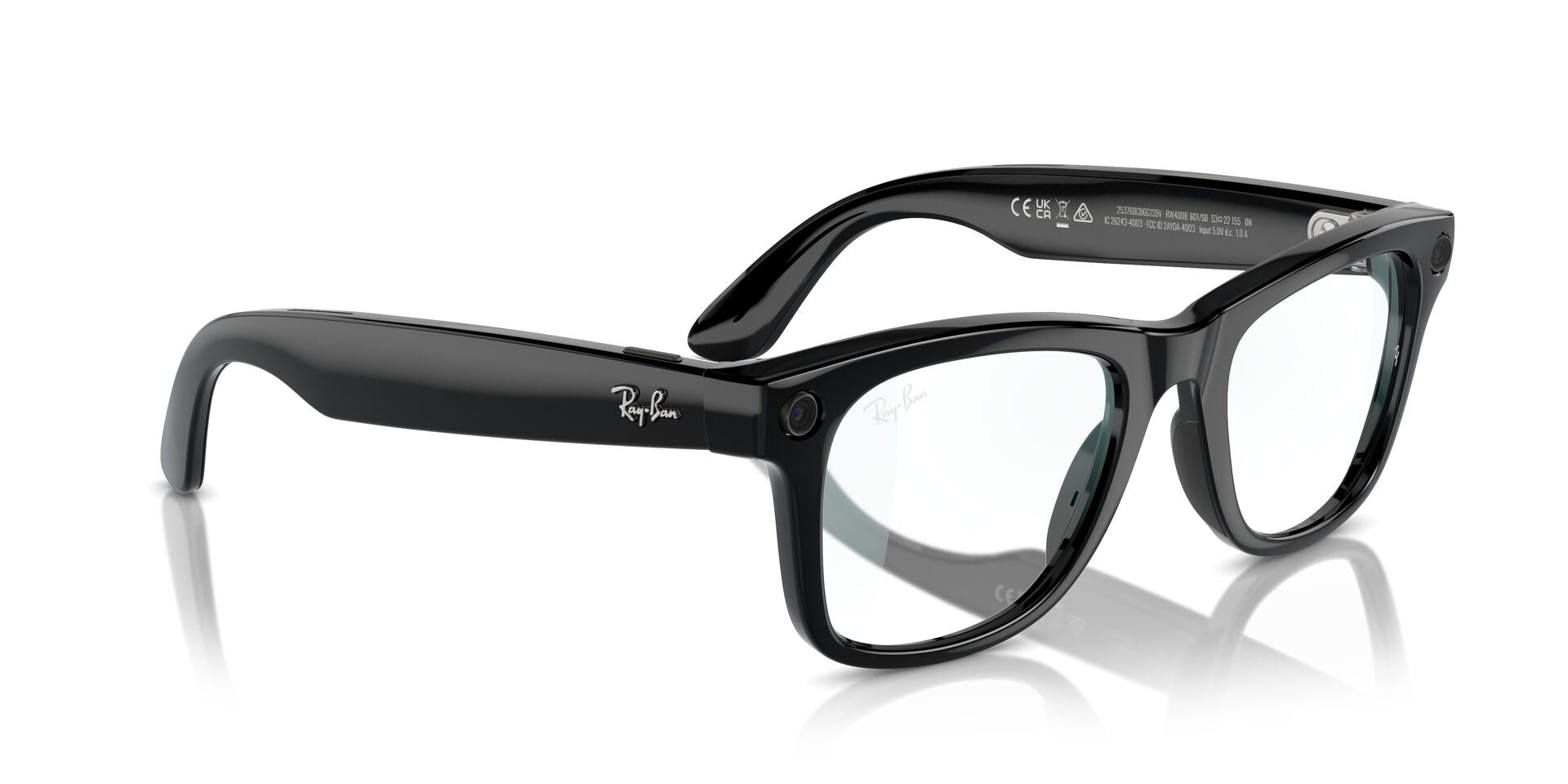RayBan Meta Gen-1 RW 4008 Shiny Black Clear 53