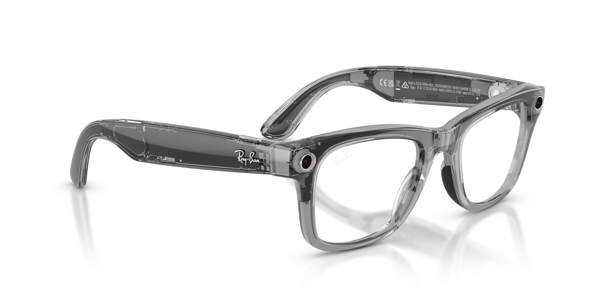 RayBan Meta Gen-2 RW 4012 Shiny Transpatent Grey Transition Sapphire 53