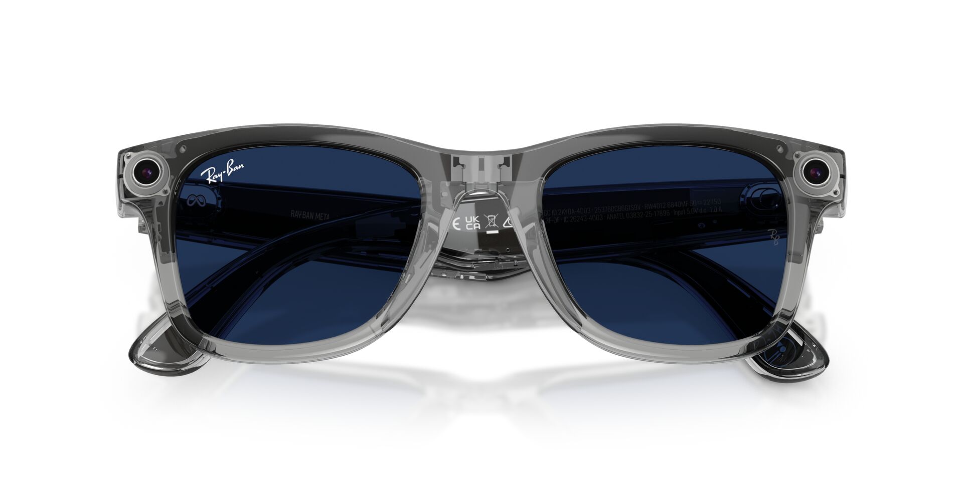 RayBan Meta Gen-2 RW 4012 Shiny Transpatent Grey Transition Sapphire 53