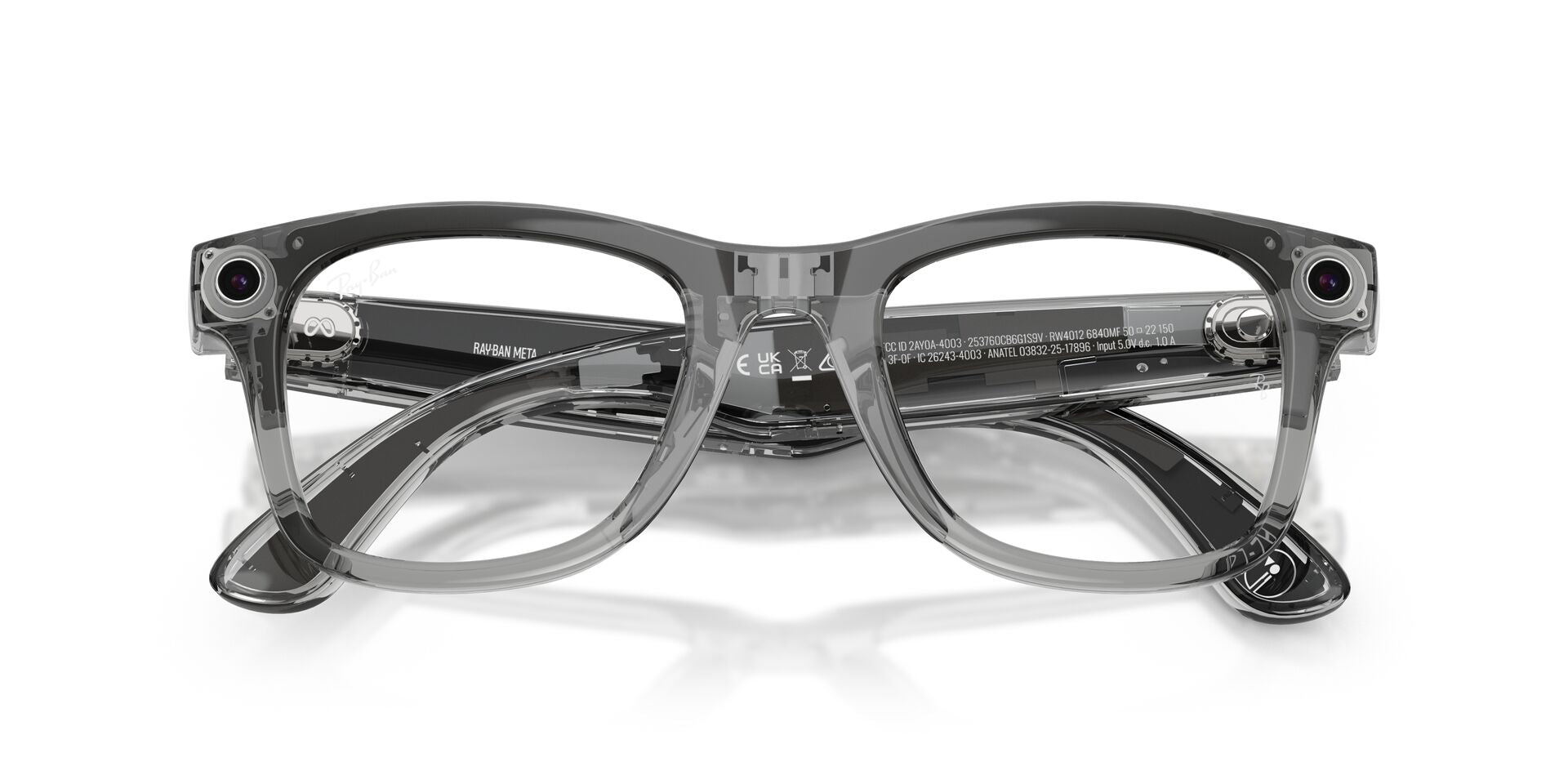 RayBan Meta Gen-2 RW 4012 Shiny Transpatent Grey Transition Sapphire 53