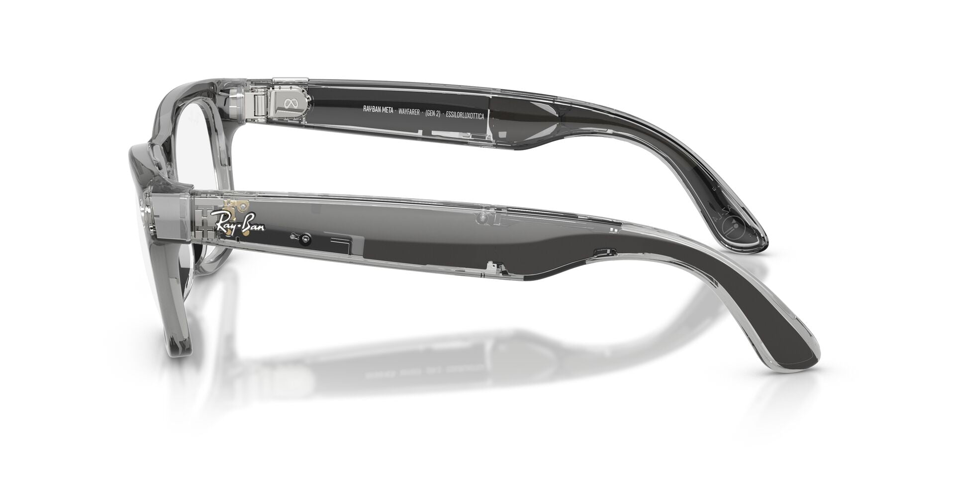 RayBan Meta Gen-2 RW 4012 Shiny Transpatent Grey Transition Sapphire 53