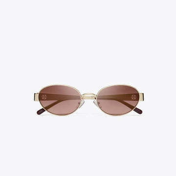 Tory Burch TY6116 - Women Gradient Oval Sunglasses